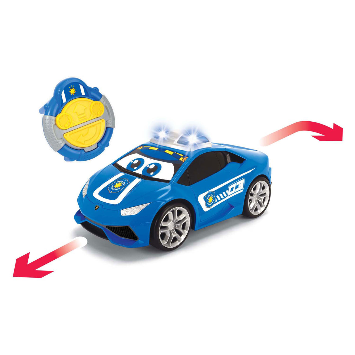 Dickie Toys ABC IRC Pauly Polizei 27 cm – steuerbares Auto