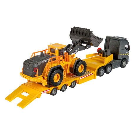 Majorette Volvo FH16 LKW mit Sattelauflieger und Radlader
