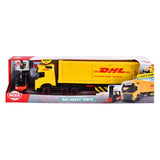 Dickie Toys LKW DHL mit Gabelstapler mit Licht und Ton | 2 Stk