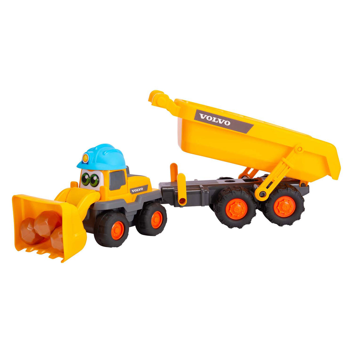 Dickie Simba - ABC - Tracey Trailer - Bagger - Muldenkipper - Volvo - Licht und Ton - ab 1 Jahr