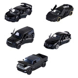 Majorette Black Edition Autoset, 5-teilig.