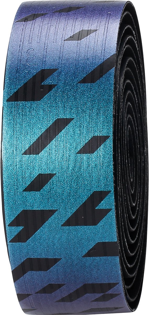 Bbb cycling nanoribbon gel stuurlint – met gel-ondersteuning – anti-slip – inclusief stuurdoppen – zwart oil slick - bht-19
