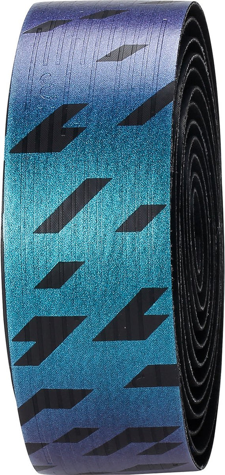 Bbb cycling nanoribbon gel stuurlint – met gel-ondersteuning – anti-slip – inclusief stuurdoppen – zwart oil slick - bht-19