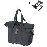 Basil Fahrradhandtasche City Mik 8 - 11 Liter 19 x 30 x 26 cm - Schwarz