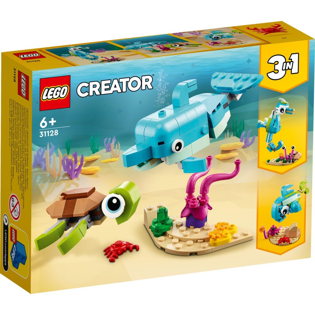 LEGO -skaber 31128 3in1 Dolphin og Turtle