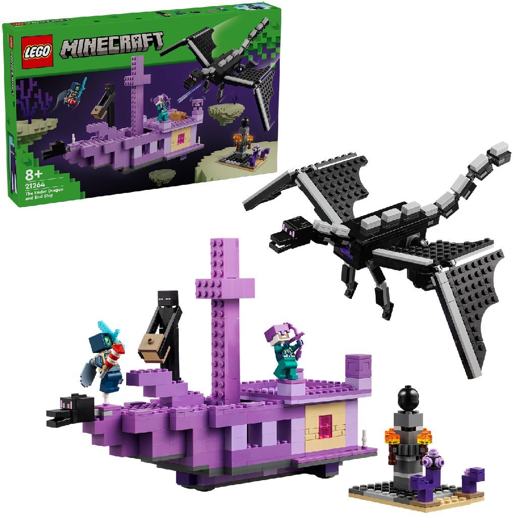 LEGO 21264 Minecraft The Enderdraak a koncová loď