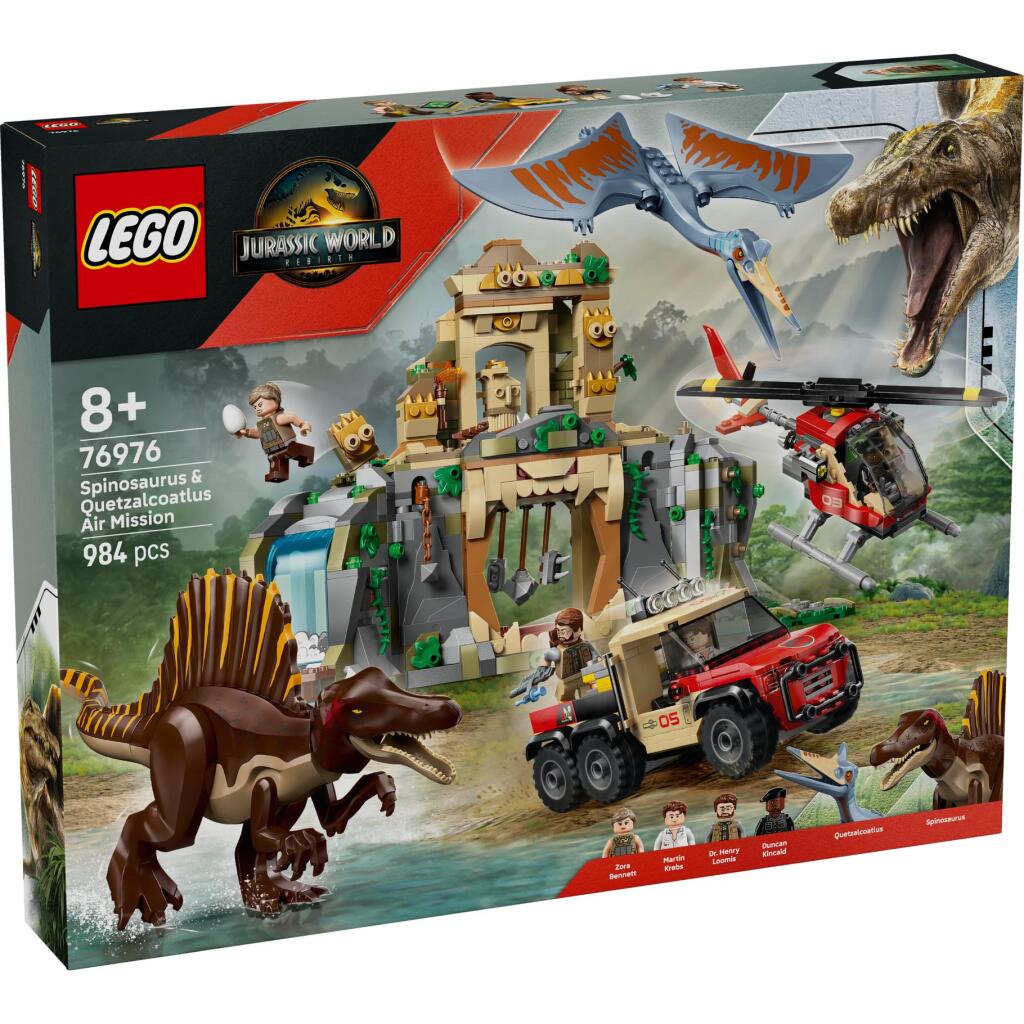 Lego Jurassic World 76976 Spinosaurus und Quetzalcoatlus Luftmission