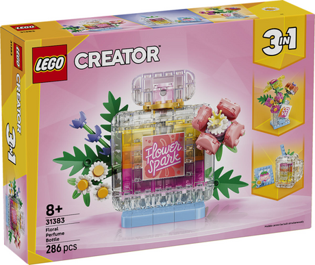 Lego Creator 3in1 Parfümflasche mit Blumen, Spielzeug für Kinder und Kinderzimmerdekoration 31383
