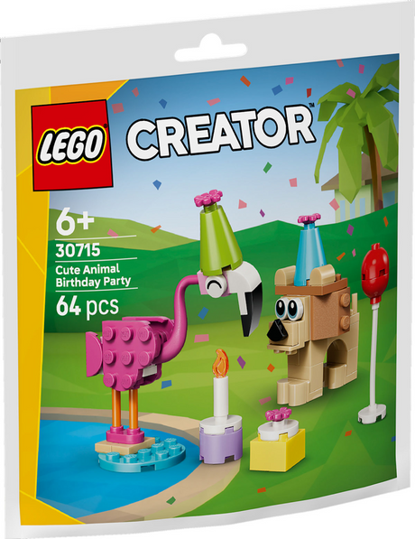 Lego Creator - niedliche Tiergeburtstags-Bauset-Spielzeug (30715)
