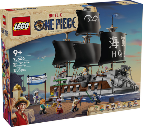 Lego one piece het slagschip van garp