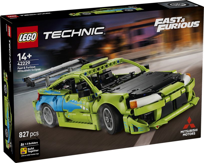 Lego Technic Fast and Furious Mitsubishi Eclipse Autobausatz für Kinder und Jugendliche 42229