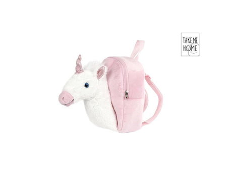 Take me Home Einhorn-Rucksack mit 3D-Einhorn, 26 cm, Rosa