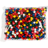 Creativ Company Holzperlen, D 10 mm, Lochgröße 3 mm, ca. 680 Div, verschiedene Farben, 230 g 1 Box