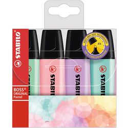 Stabilo Boss Original Pastell – Textmarker – Set mit 4 Stück