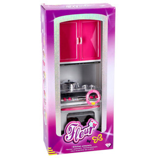 Fleur Küchenspielset Gasherd mit Backofen und Küchenschrank