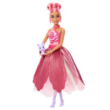 Barbie-Blütenblattpuppe, parfümierte Modepuppe – rosa Kleid