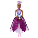 Barbie enthüllt Blütenblatt-Puppe, lila Gänseblümchen