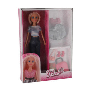 Fleur tienerpop reis set met accesoires | 2 stuks