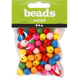 Creativ Company Holzperlen Mix 10mm, 70Stk.