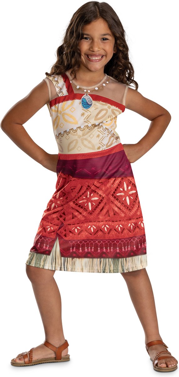 Disguise Disney – Moana 2, Kostüm Moana Vaiana Basic Plus Kleid, Größe M (7–8 Jahre)