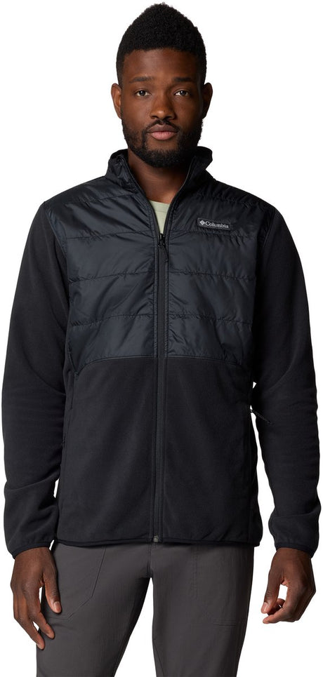 Columbia Basin Butte™ Full Zip Fleece II Herren Outdoor-Weste – Schwarz – Größe XL