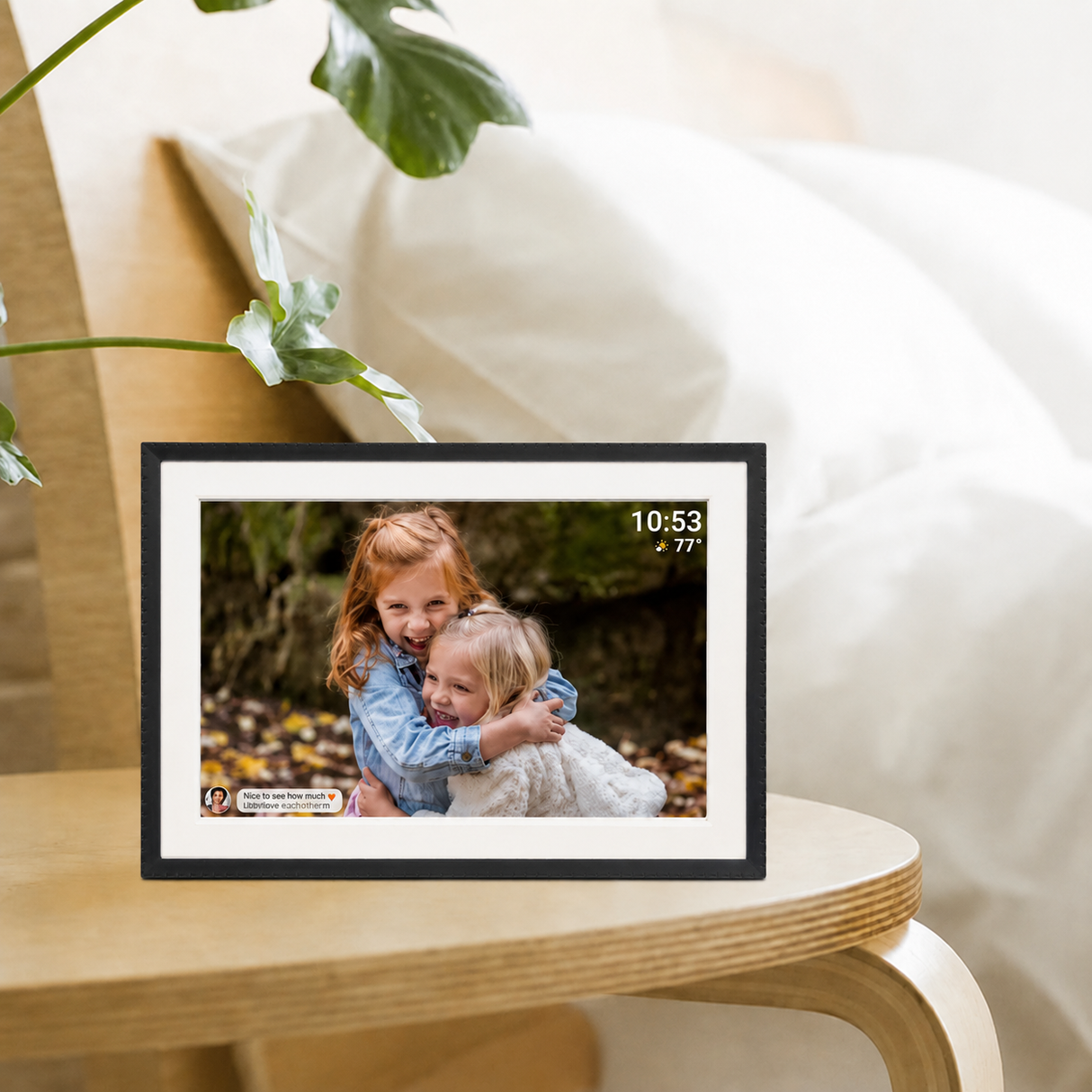 Benel Frameo digitaler Fotorahmen HF-109t schwarz 10,1 Zoll mit Frameglow