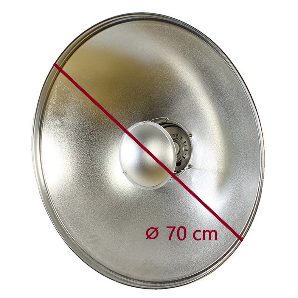 Studieoking Beauty Dish Silber SK-BD420 42 cm mit Wabe