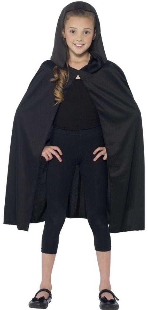 Smiffys verkleed capuchon capuchon – schwarz – für Kinder – Polyester – Mantel – verkleedkleding
