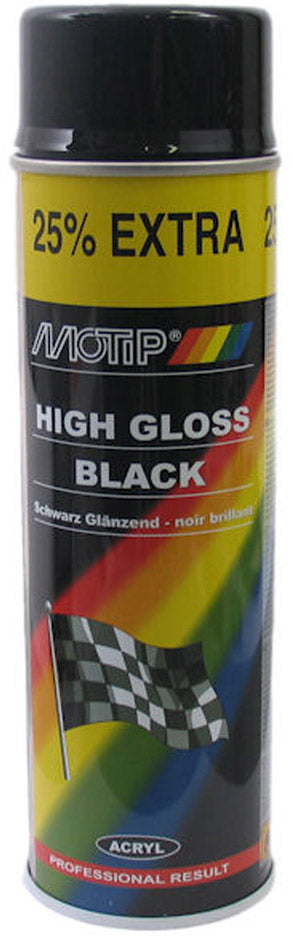 Motip spraklak acryllak high glans noir 500 ml