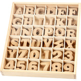 Creativ Firmenbuchstaben Zahlen - MDF, 288St.