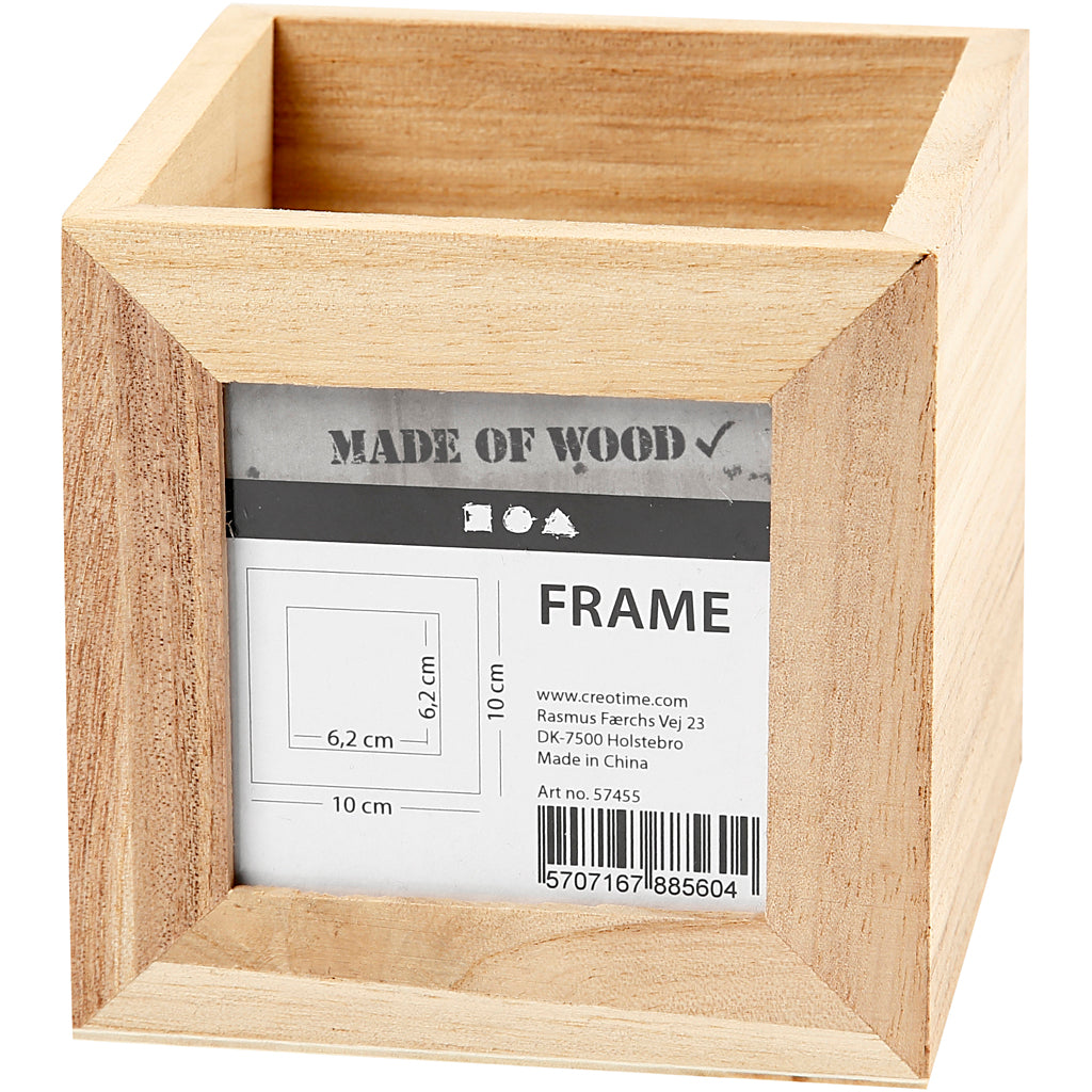 Creativ Company Federmäppchen aus Holz mit Fotorahmen