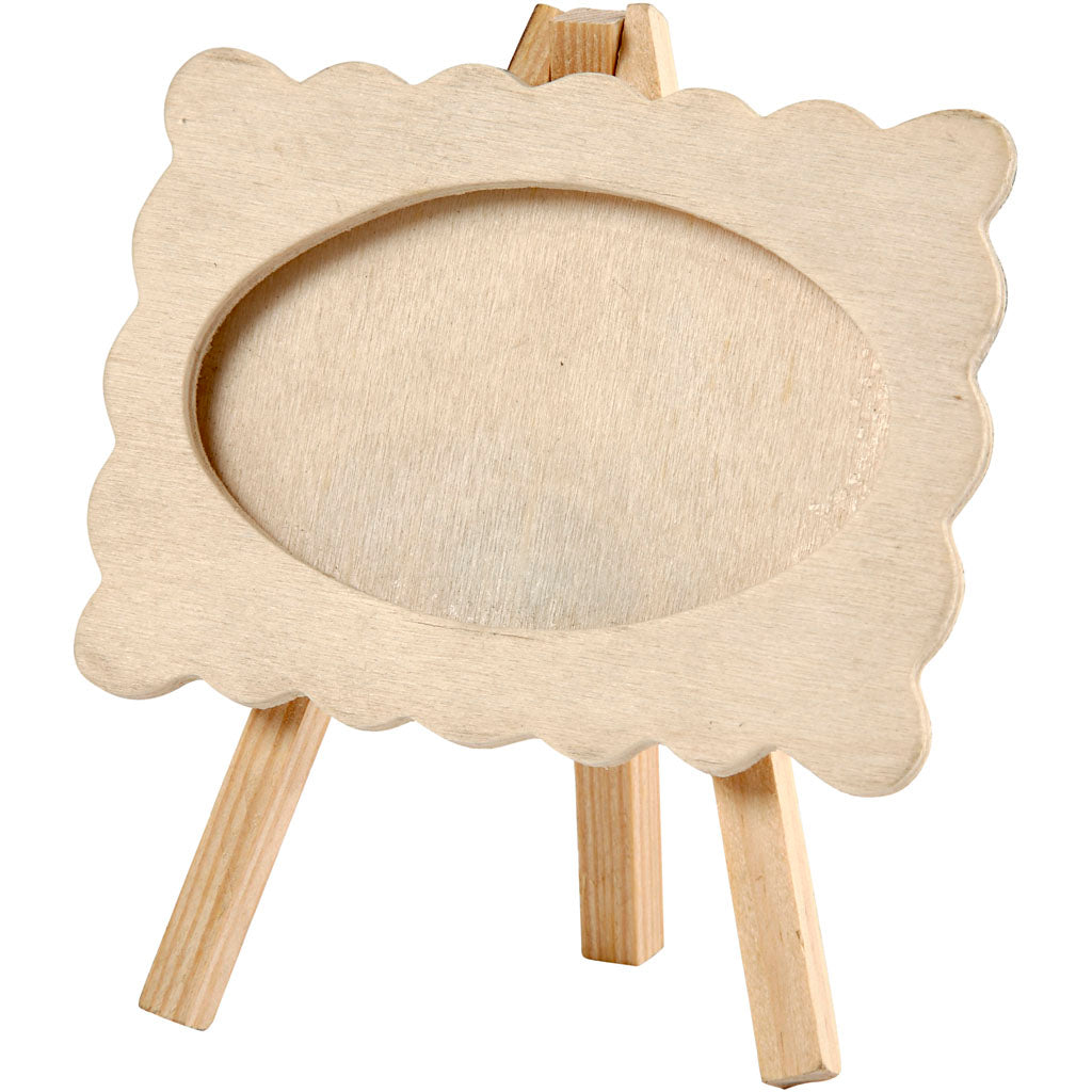 Creativ Company Holzfotosrahmen auf Esel, 13.2x11.5 cm