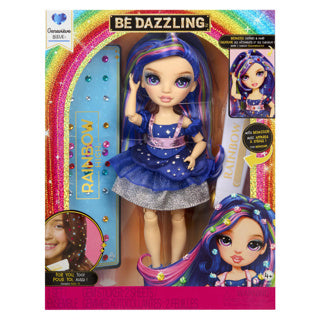 Rainbow High Be Dazzling Modepuppen – Genevieve Bleue (blau) mit Blendwerkzeug und glitzernden Strasssteinen