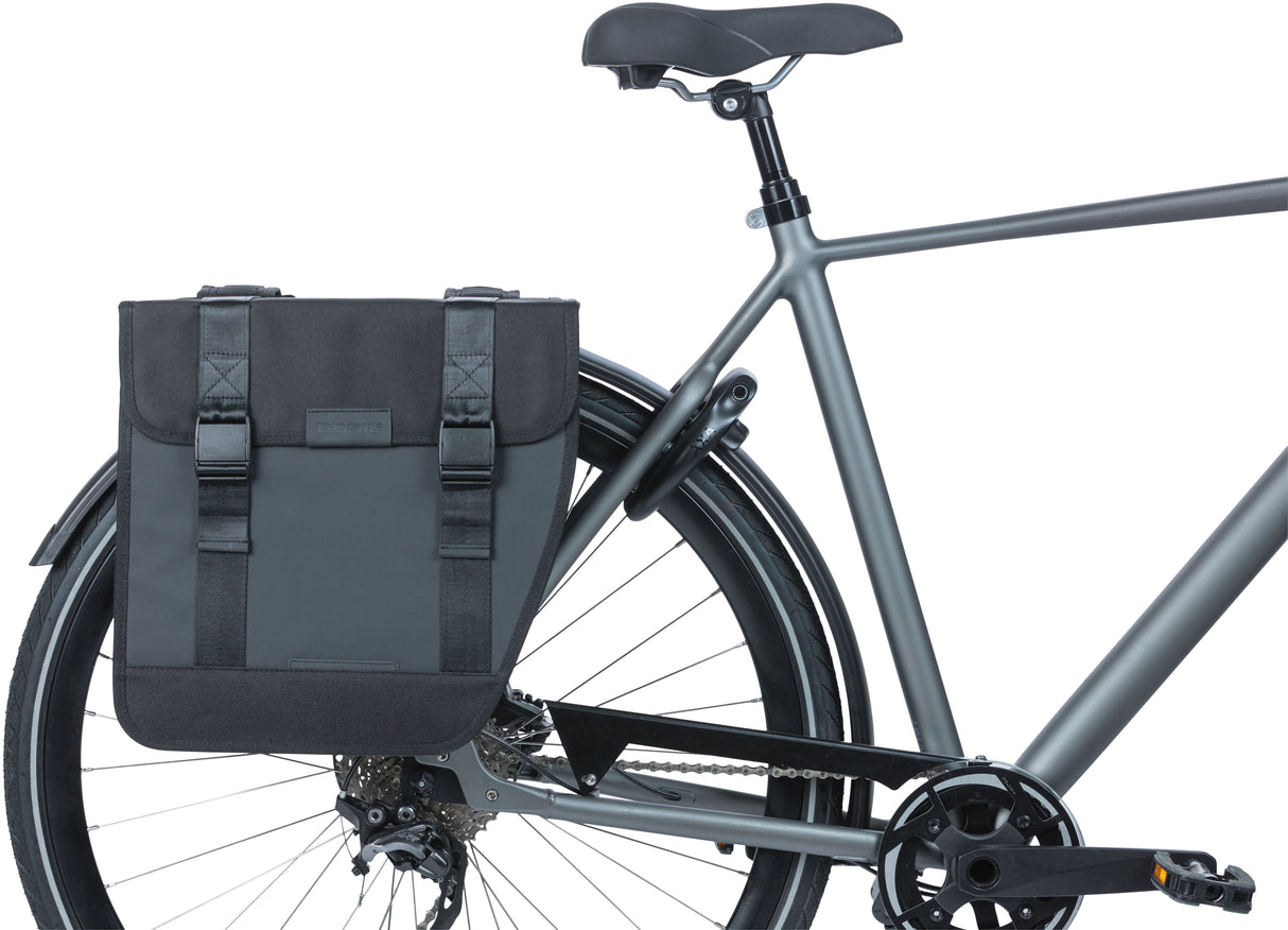 Basil Tour doble Bolsa de bicicleta 35L Negro