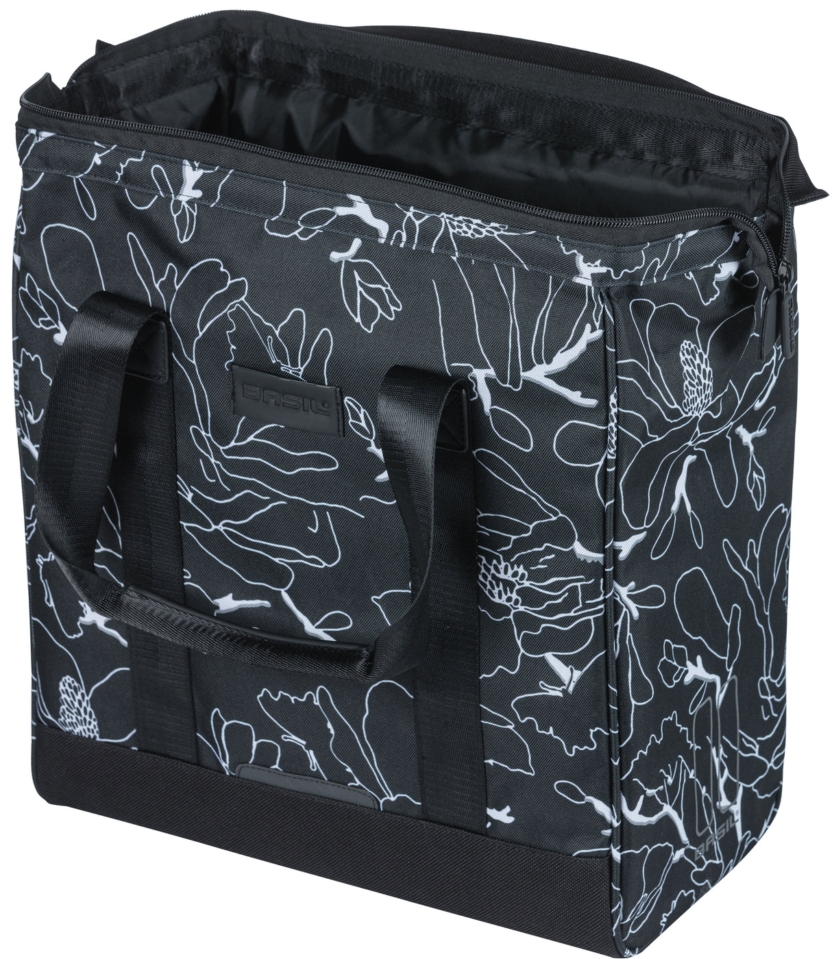 Basil Grand Flower Fietshopper - Black Water -Dispst Bag s notebookem - 23L