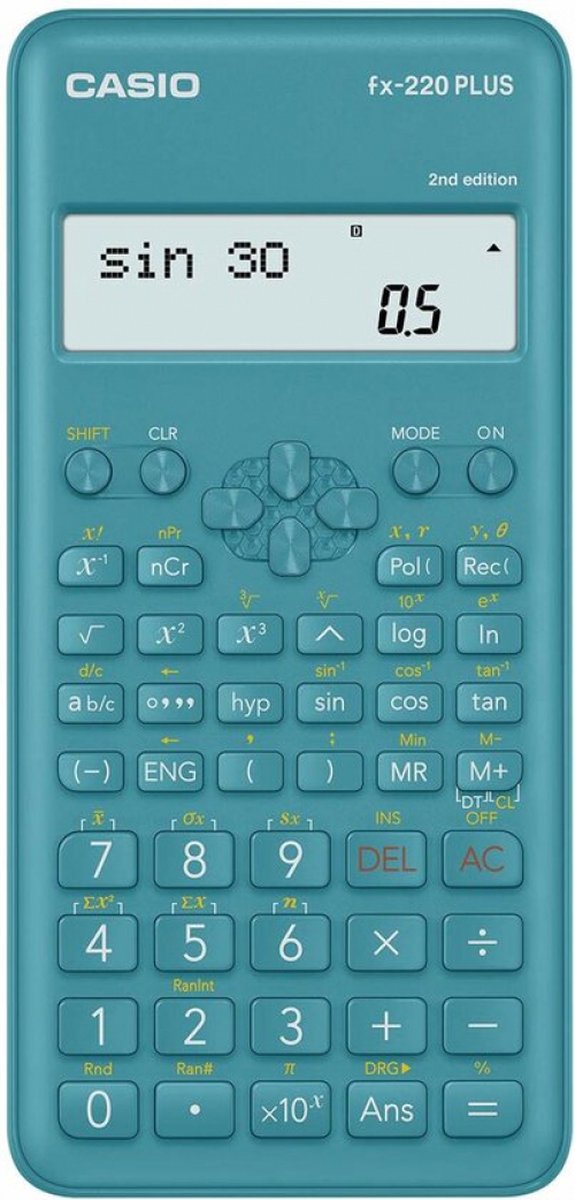 Casio FX-220 Plus Taschenrechner Wissenschaftlicher Taschenrechner Blau