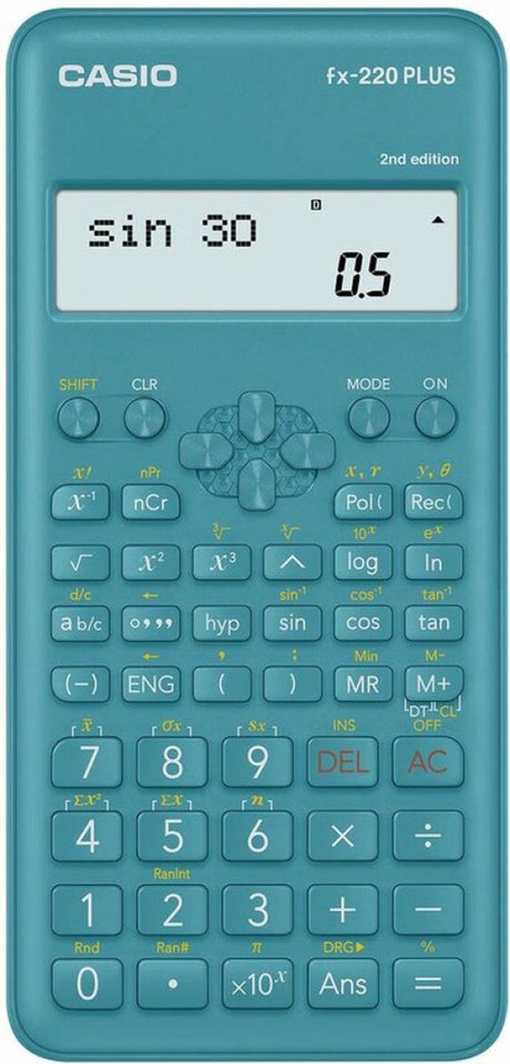 Casio FX-220 Plus Taschenrechner Wissenschaftlicher Taschenrechner Blau