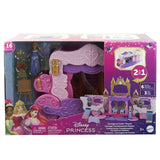 2-in-1-Spielset „Disney Princess“, kleiner Puppenwagen zum Schloss