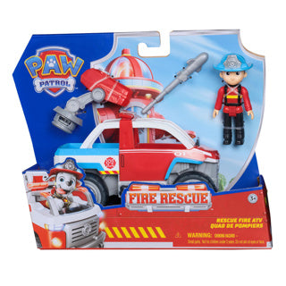 Paw Patrol – Feuerrettung – Ryders ATV-Spielzeugauto – Spielzeugauto mit Spielfigur