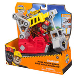 Mega-Grabkran von Rubble Crew Chargers, Spielzeug-LKW mit Ladegerät-Figur und 2 abnehmbaren Werkzeugen, Paw Patrol-Spielzeug