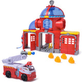 Paw Patrol – Feuerwache-Spielset – mit Marshall-Figur, Feuerwehrauto, Licht, Werfer und Soundeffekten