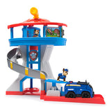 Paw Patrol - Figurenset - Aussichtsturm - mit 2 Verfolgungsjagd-Actionfiguren und Polizeiauto