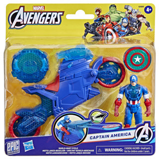 Hasbro Avengers Actionfigur Captain America Shield-Shot Fahrrad-Motorrad-Spielzeug.