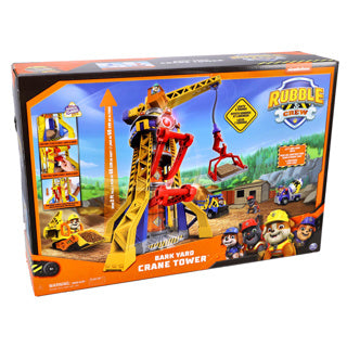 Rubble Crew – Spielset mit Rindenhofkran und Schuttfigur – Paw Patrol-Spielzeug
