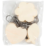 Creativ Company Schlüsselanhänger, Größe 6-7 cm, Stärke 3 mm, 12 Stück 1 Box