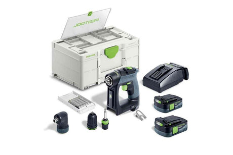 Festool CXS 12 2,5 Set | Akku-Bohrschrauber 12 V im Systainer (2x 2,5 Ah Akku + TCL 6 Schnellladegerät) – 576865