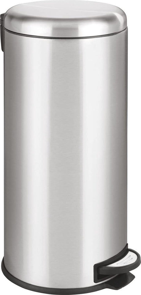 Wenko Treteimer Leman 30 Liter Edelstahl matt - Easy-Close-Deckel - Mülleimer - Mülleimer - Mülleimer - Mülleimer
