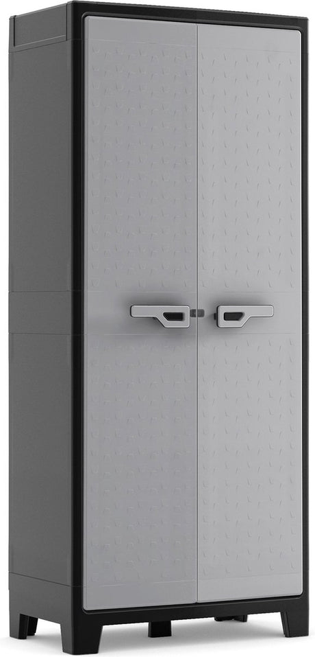 Kis Keter Titan Hochschrank – 4 Regale – 80 x 44 x 182 cm – Schwarzgrau