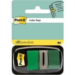Post-it ® index standaard, groen, 25.4 x 43.2 mm, 50 tabs dispenser
