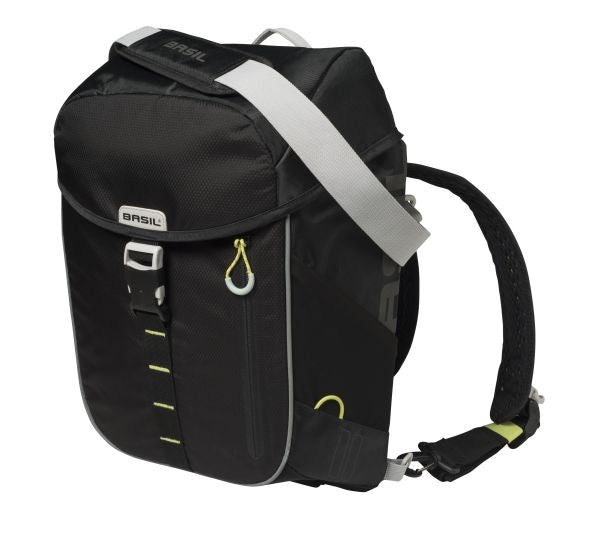 Basil Meilen Dawypack - sportlech Velo Bag - Unisex - schwaarz Kalk